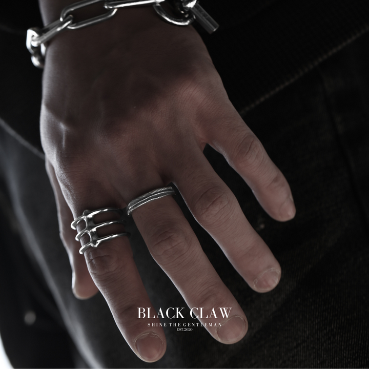 Triple bone Ring【B&C】