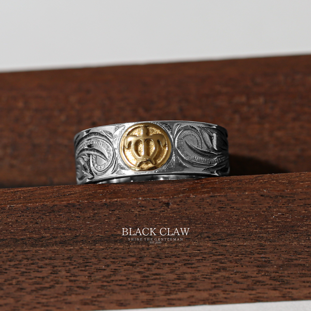 Hawaiian Honu x Plumeria  Ring
