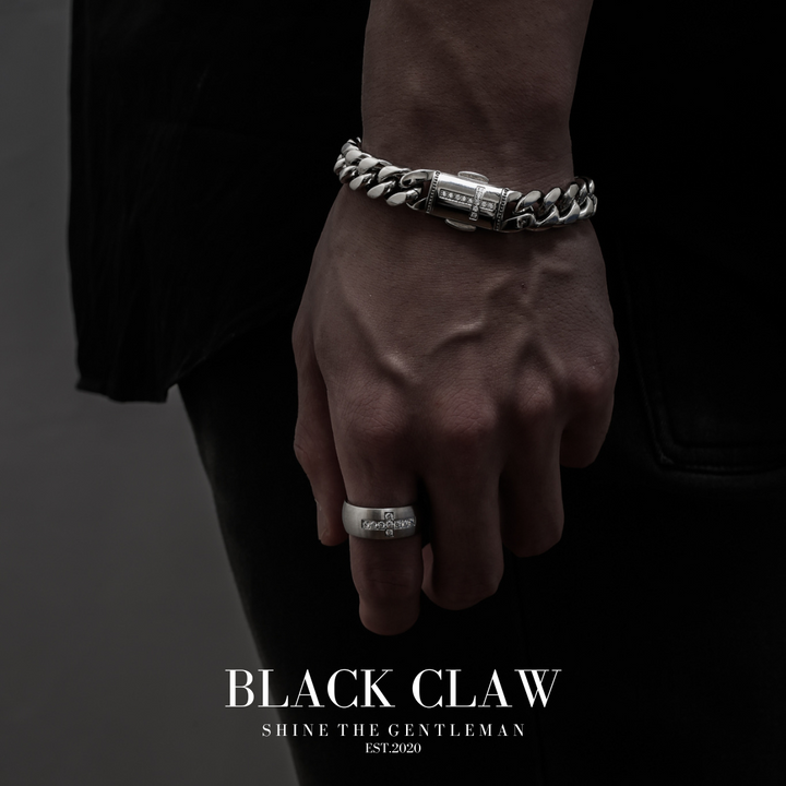 316L Zirconia Cross Ring【SILVER】