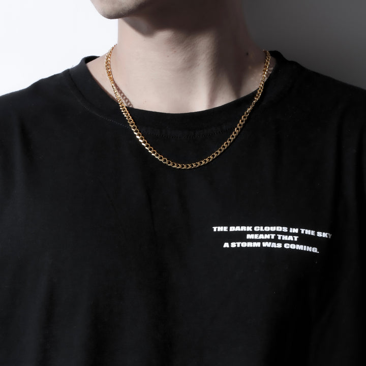 316L Flat Link Chain Necklace Gold