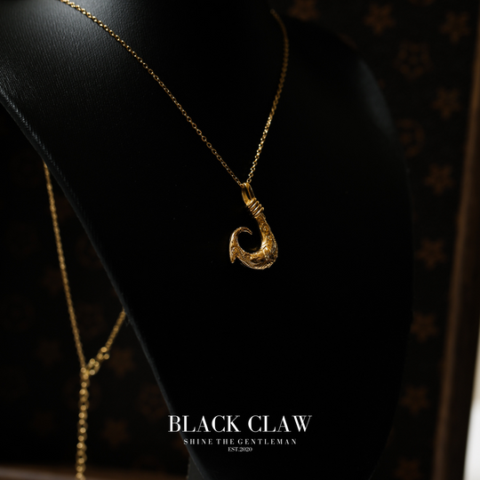 Hawaiian Fish Hook Pendant Necklace  【GOLD】