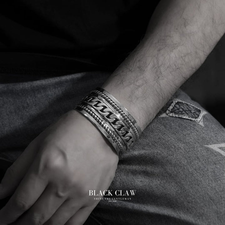 S925 Chain Bangle