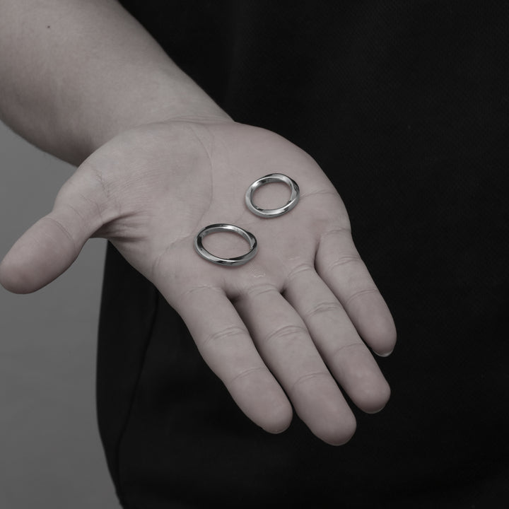 316L Simple Wave Ring SILVER
