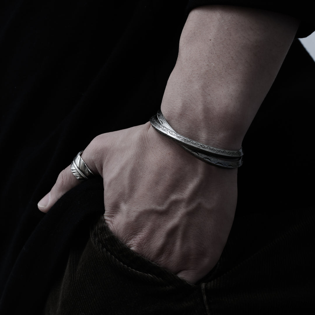316L Indian half moon Bangle