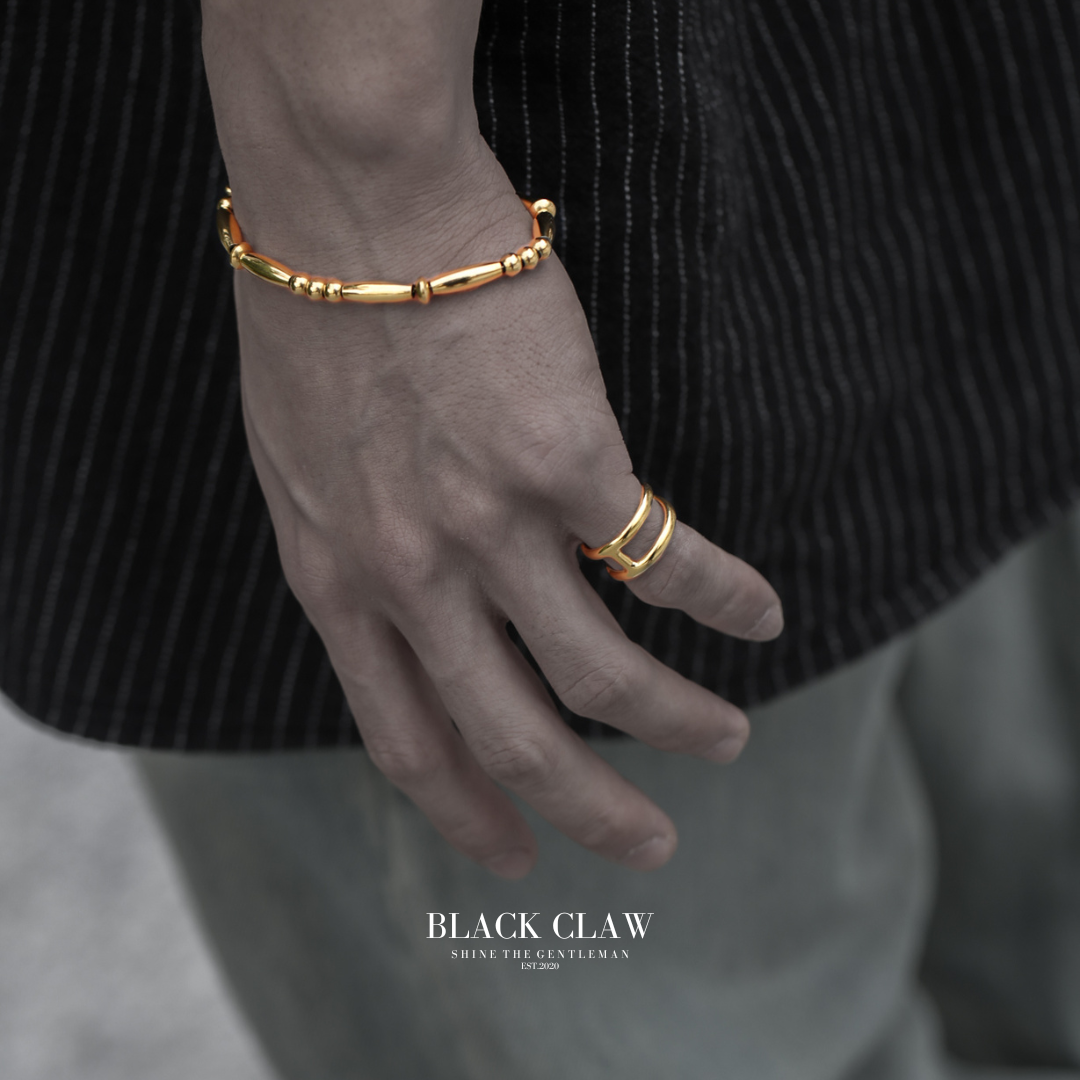 Navajo Beaded Bracelet B&C 【GOLD】