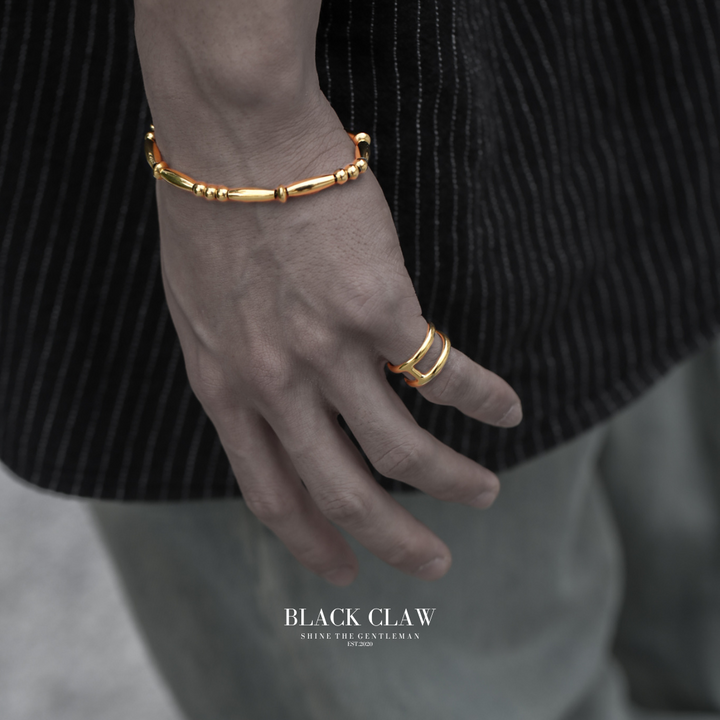 Navajo Beaded Bracelet B&C 【GOLD】