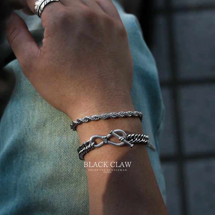 Twist Rope Bracelet 【SILVER】