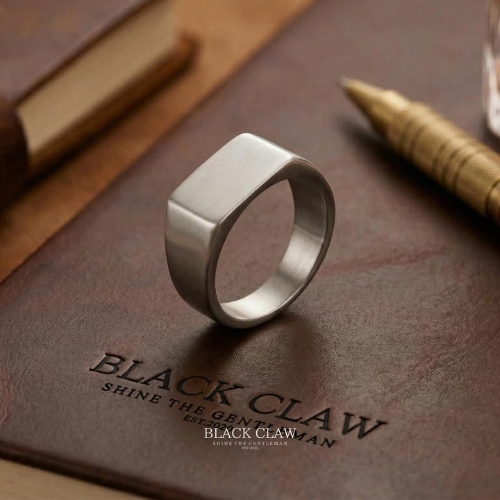 Matte Square Ring  silver