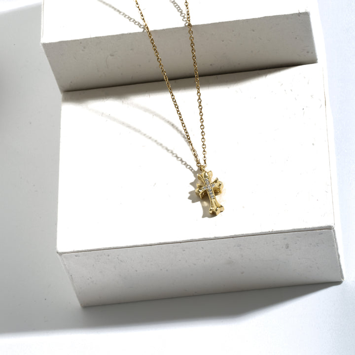Hawaiian Cross Necklace Gold