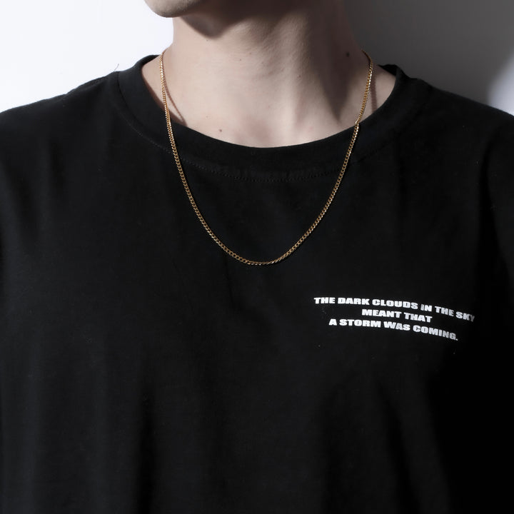 316L Flat Link Chain Necklace Gold