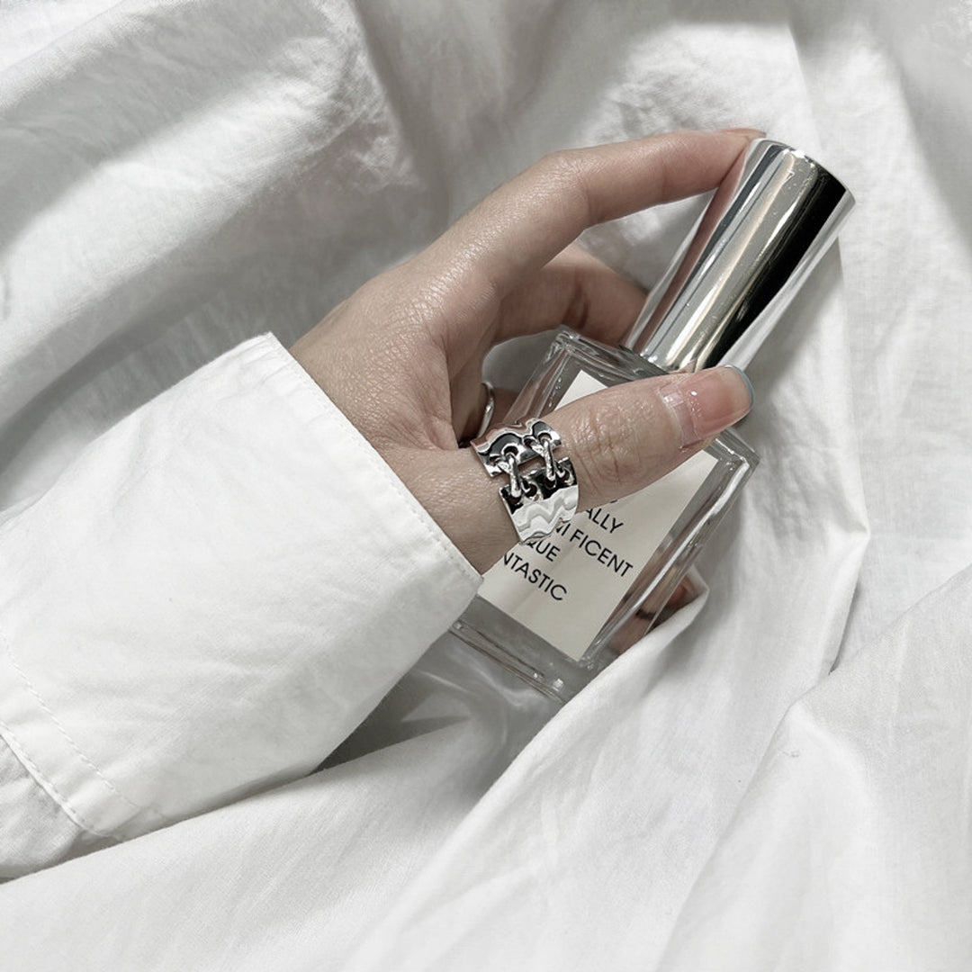 S925 Double Cross Ring