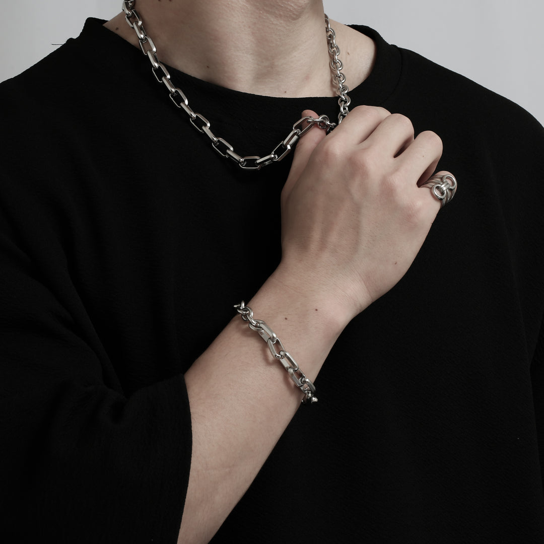 2Types of Chains Necklace B&C