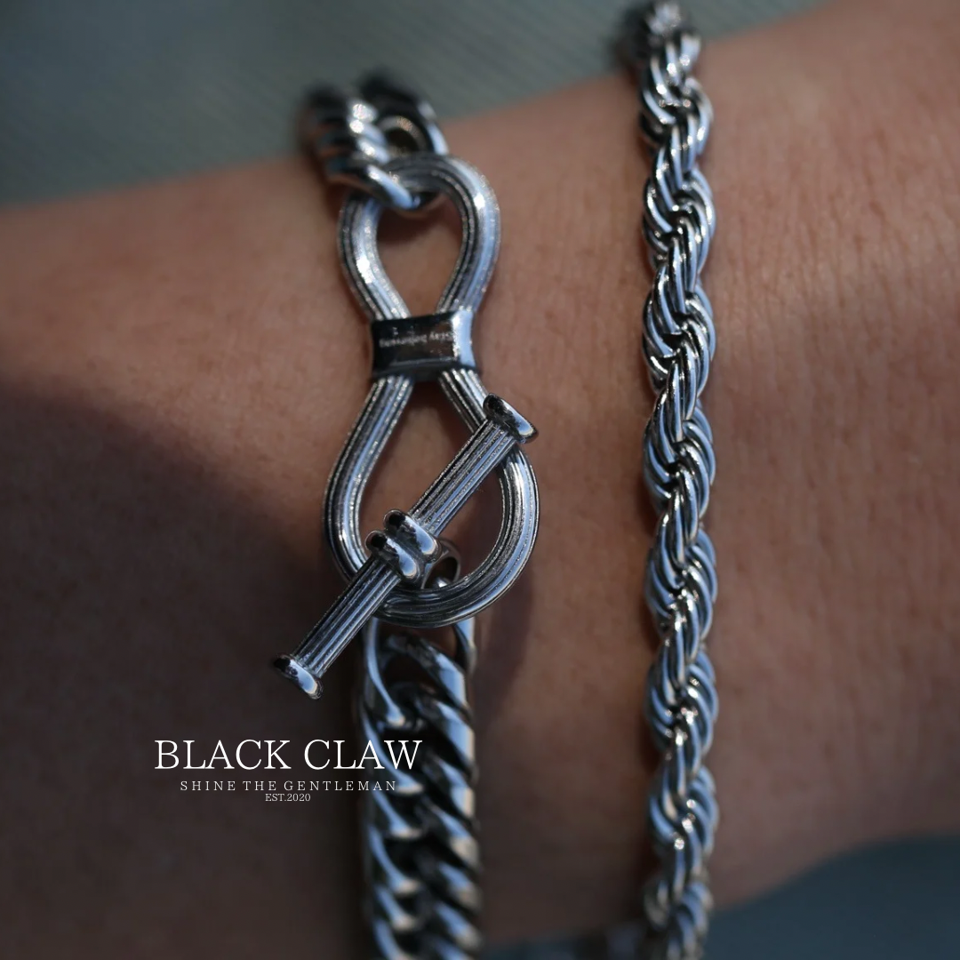 Twist Rope Bracelet 【SILVER】