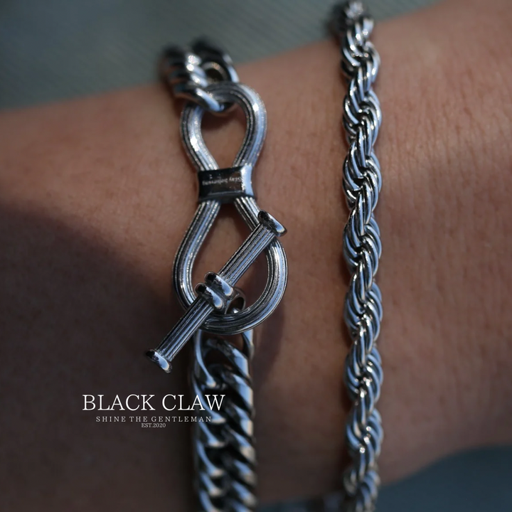 Twist Rope Bracelet 【SILVER】