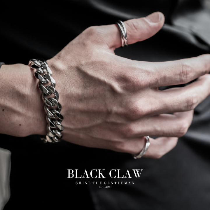 【15mm】316L Flat Link Chain Bracelet