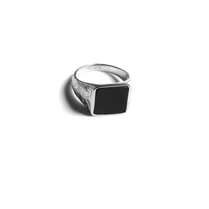 316L Hawaiian Signet Ring Silver