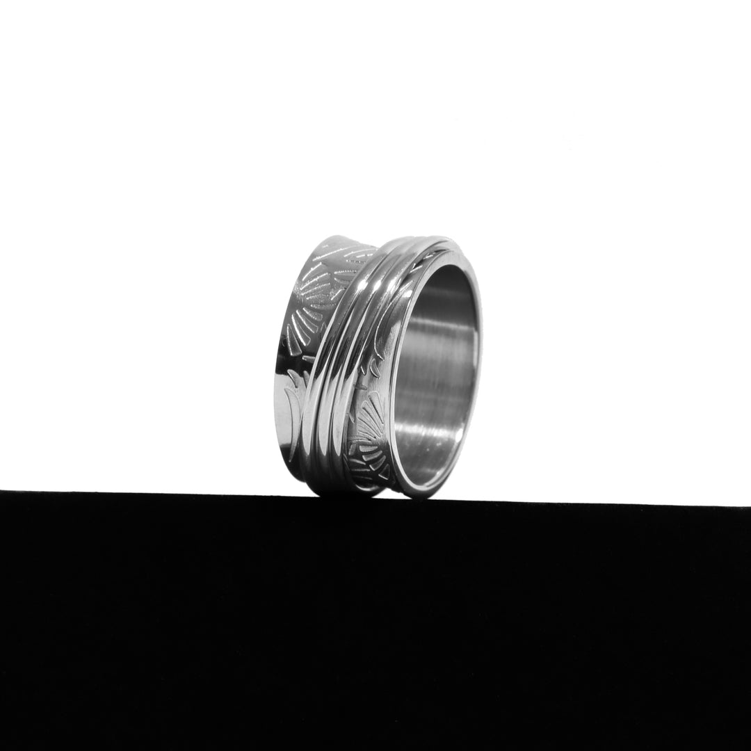 316L Indian Triple Rotation Ring