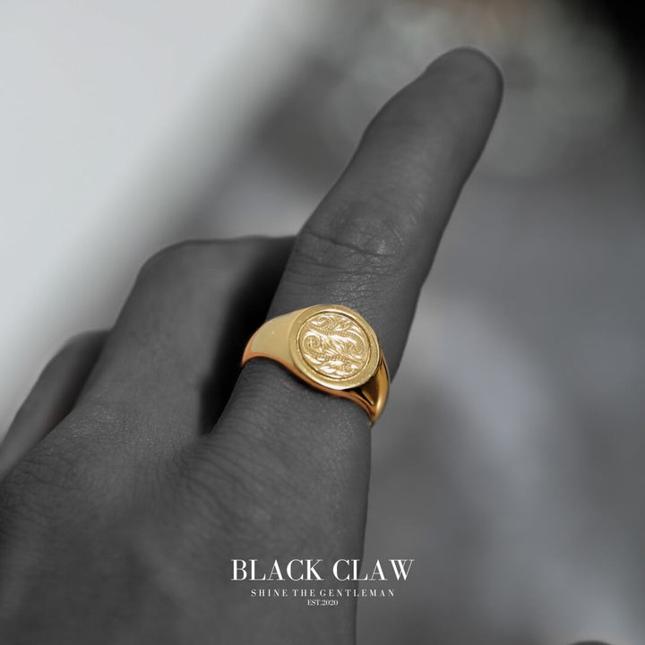 Hawaiian Signet Coin Ring 【GOLD】