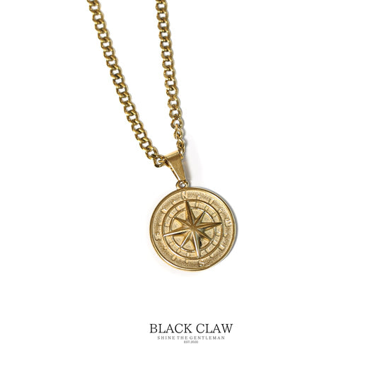 Compass Pendant Necklace 【GOLD】