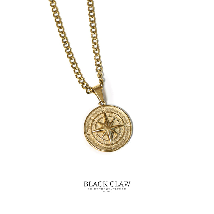 Compass Pendant Necklace 【GOLD】