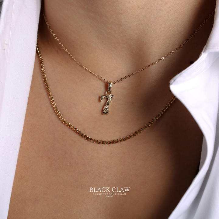 316L Hawaiian Number Necklace