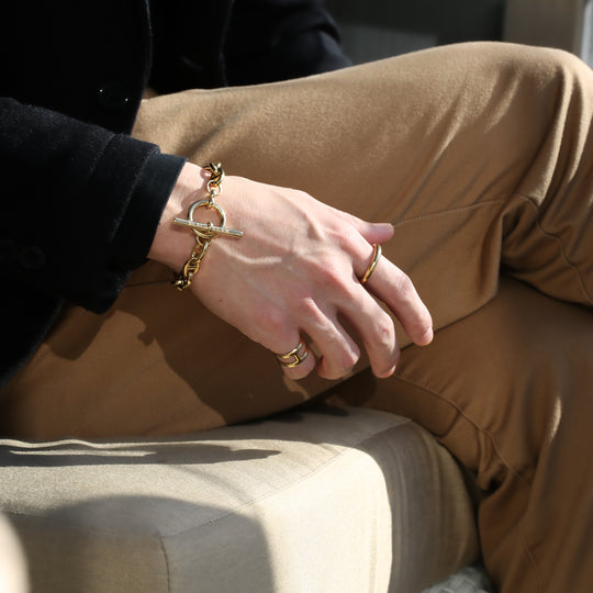 316l vintage ring  [gold]