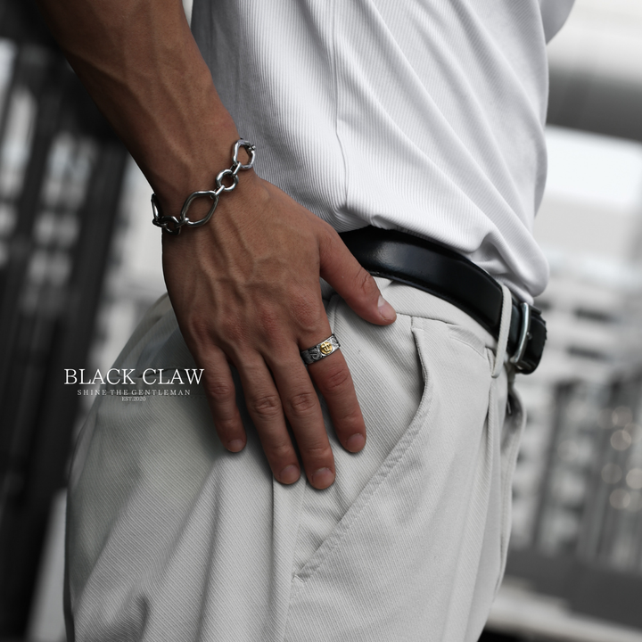 Geometric Chain Bracelet [Silver]