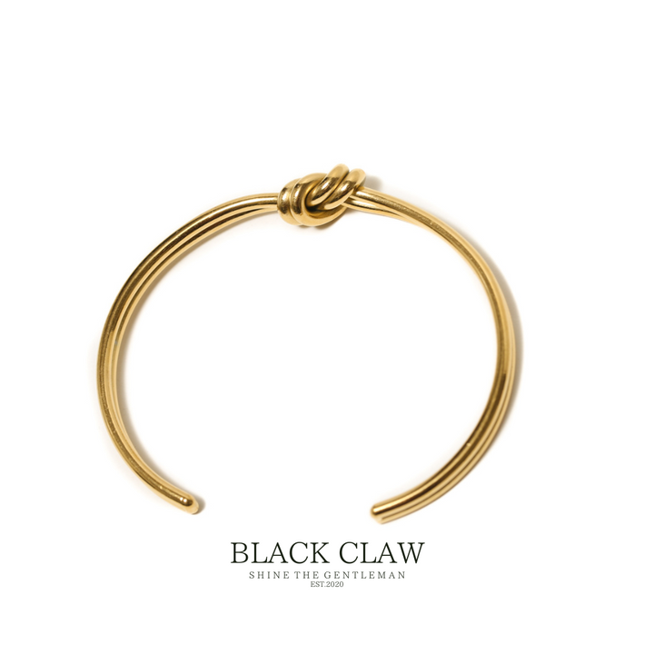 316L  Musubi Curve Bangle 【Gold】