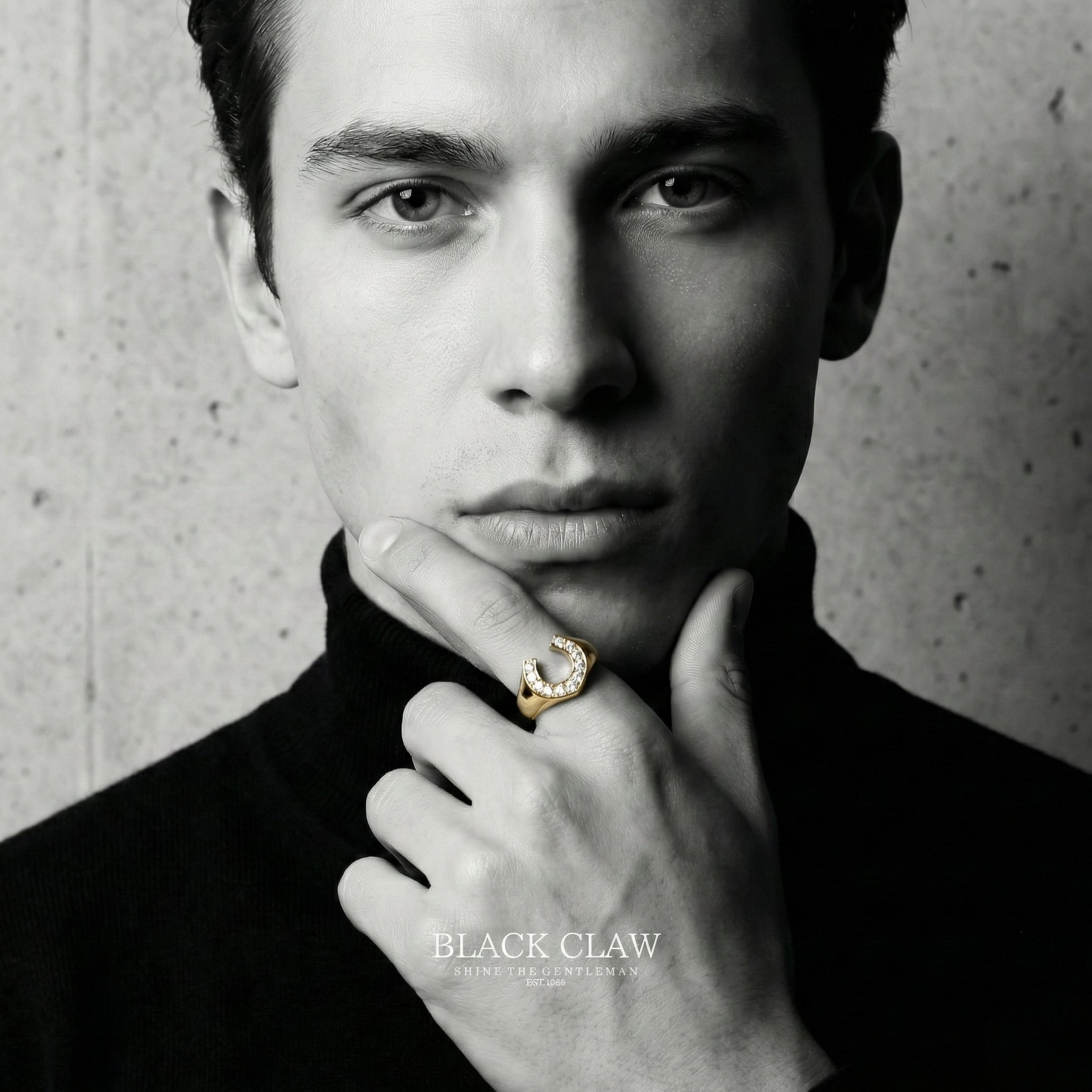 Horseshoe Ring GOLD – BLACK CLAW