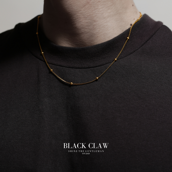 316L Cube Chain necklace-【GOLD】