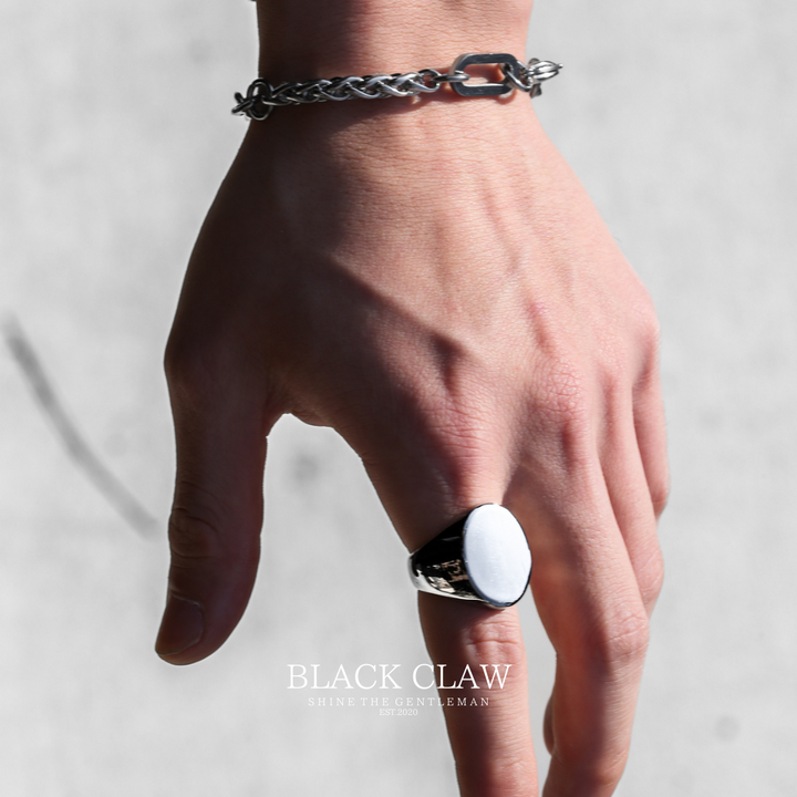 316l Ellipse Square Ring【B&C】