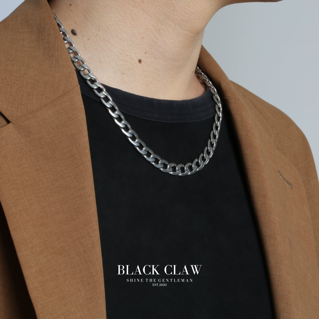 316L chain necklace-【SILVER】