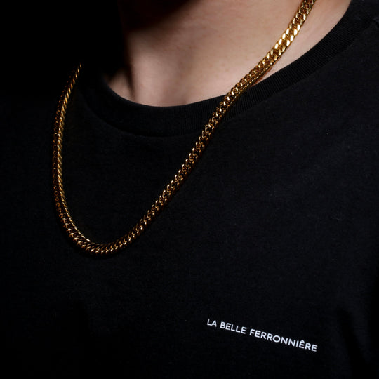 316L Double Chain Necklace Gold