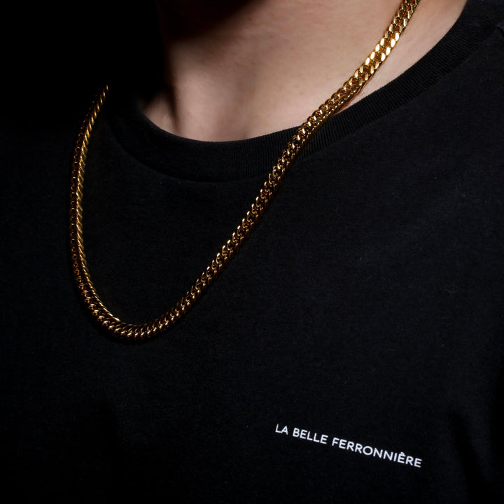 316L Double Chain Necklace Gold