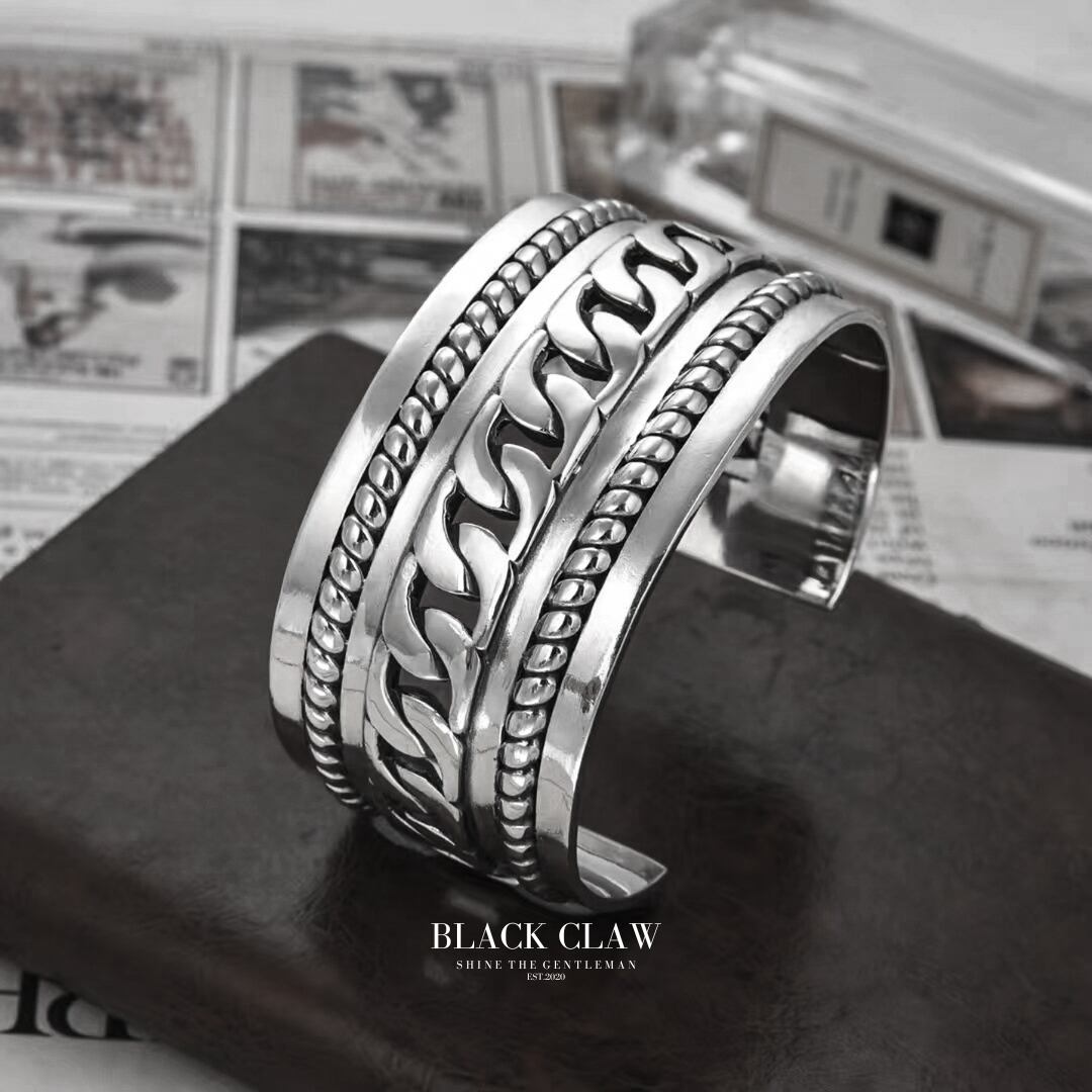 S925 Chain Bangle