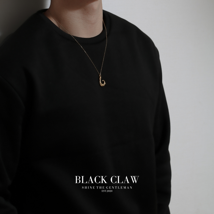 Hawaiian Fish Hook Pendant Necklace  【GOLD】