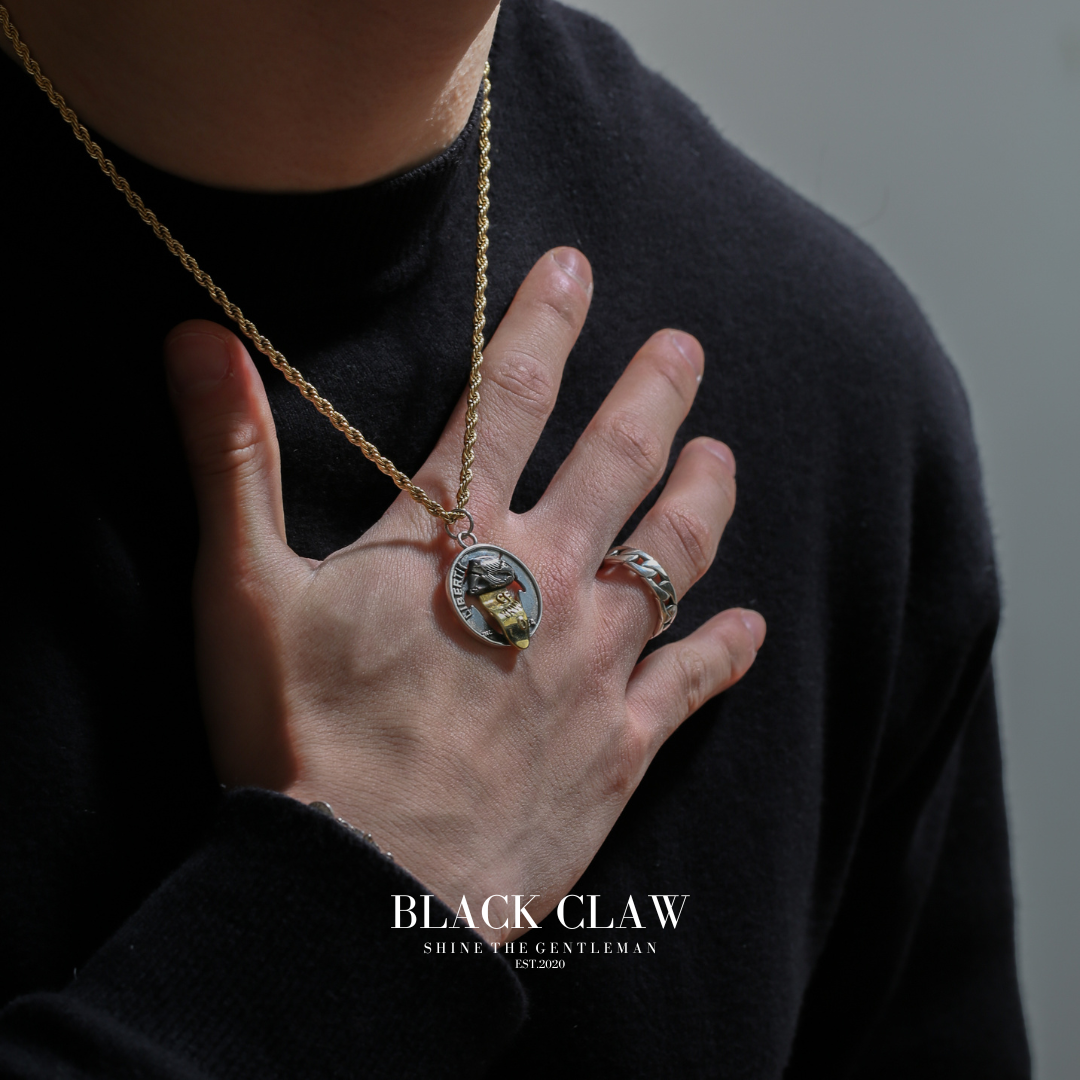 S925 Smile Coin  Necklace 【B&C】