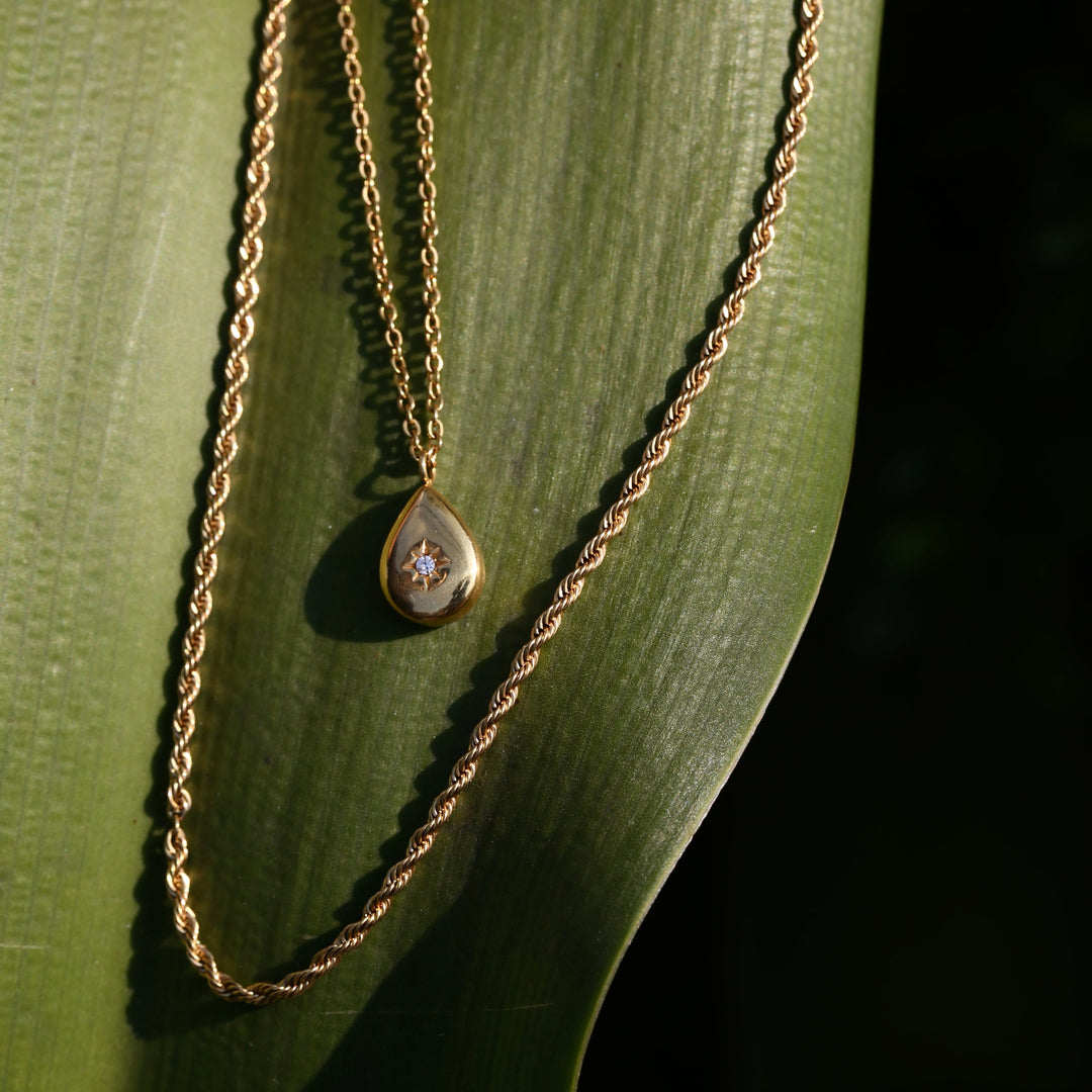 316L Rope Chain Necklace GOLD