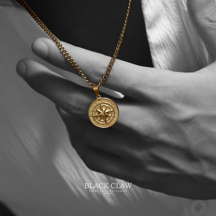 Compass Pendant Necklace 【GOLD】