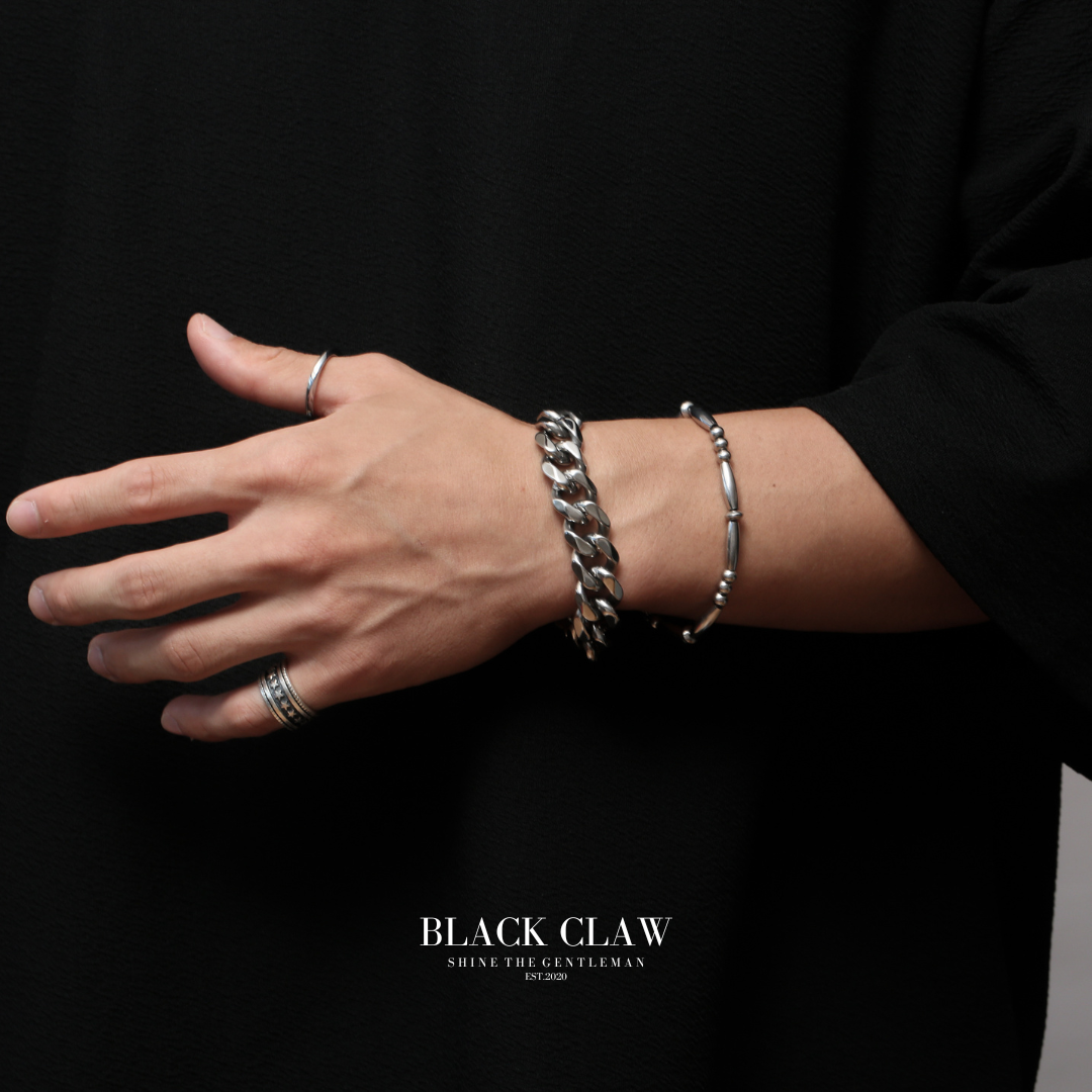 【15mm】316L Flat Link Chain Bracelet