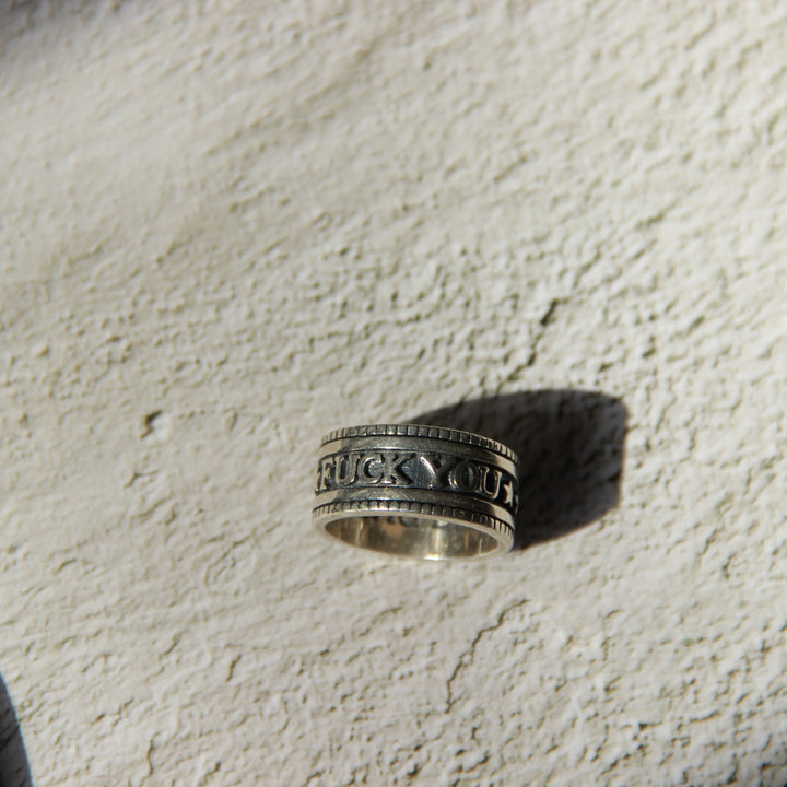 S925 FUCK YOU STAR RING
