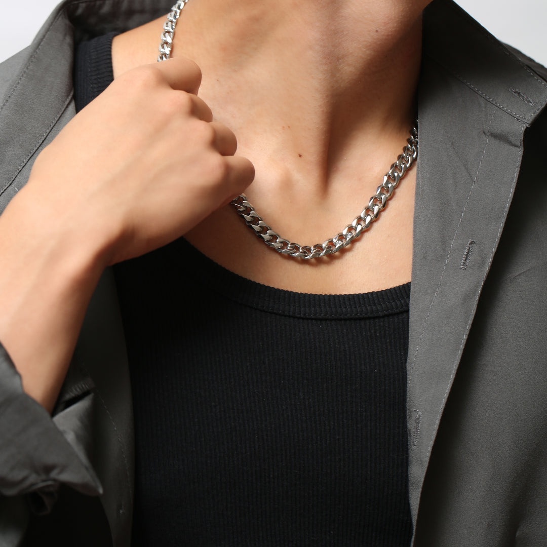 【8mm】316L Flat Link Chain  Necklace