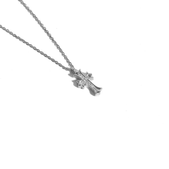 Hawaiian Cross Necklace Silver