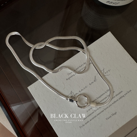 S925 Snake Necklace 【B&C】