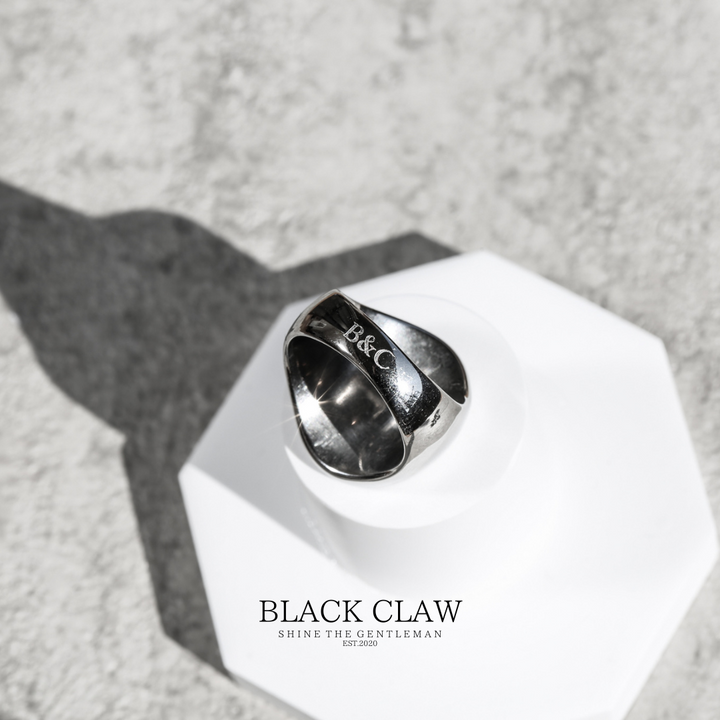 316l Ellipse Square Ring【B&C】