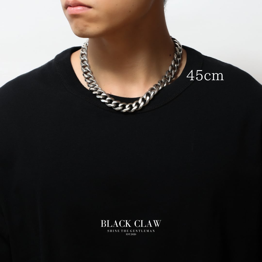 【15mm】316L Flat Link Chain  Necklace＆Bracelet SET