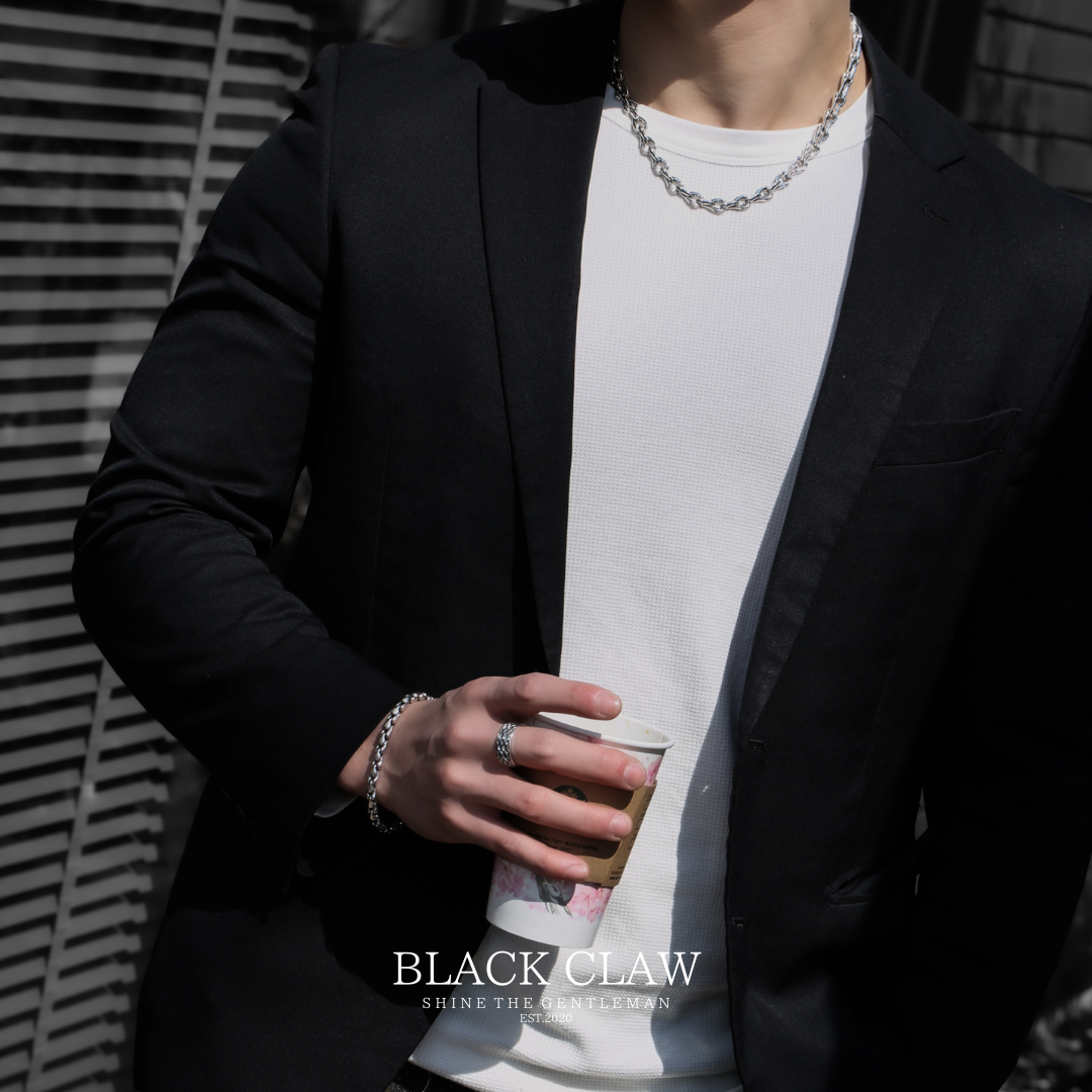 s925 BLACK CLAW Necklace