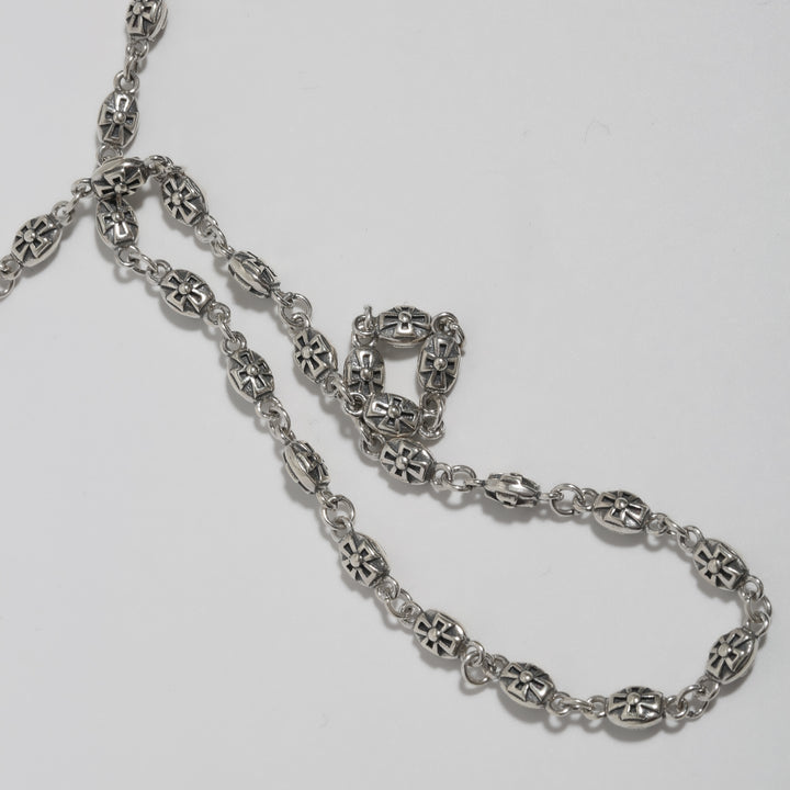 S925 Chain Cross Necklace / B&C