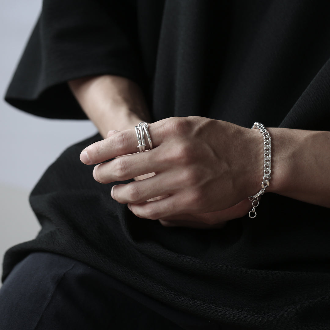 s925 Triplets Ring【B&C】