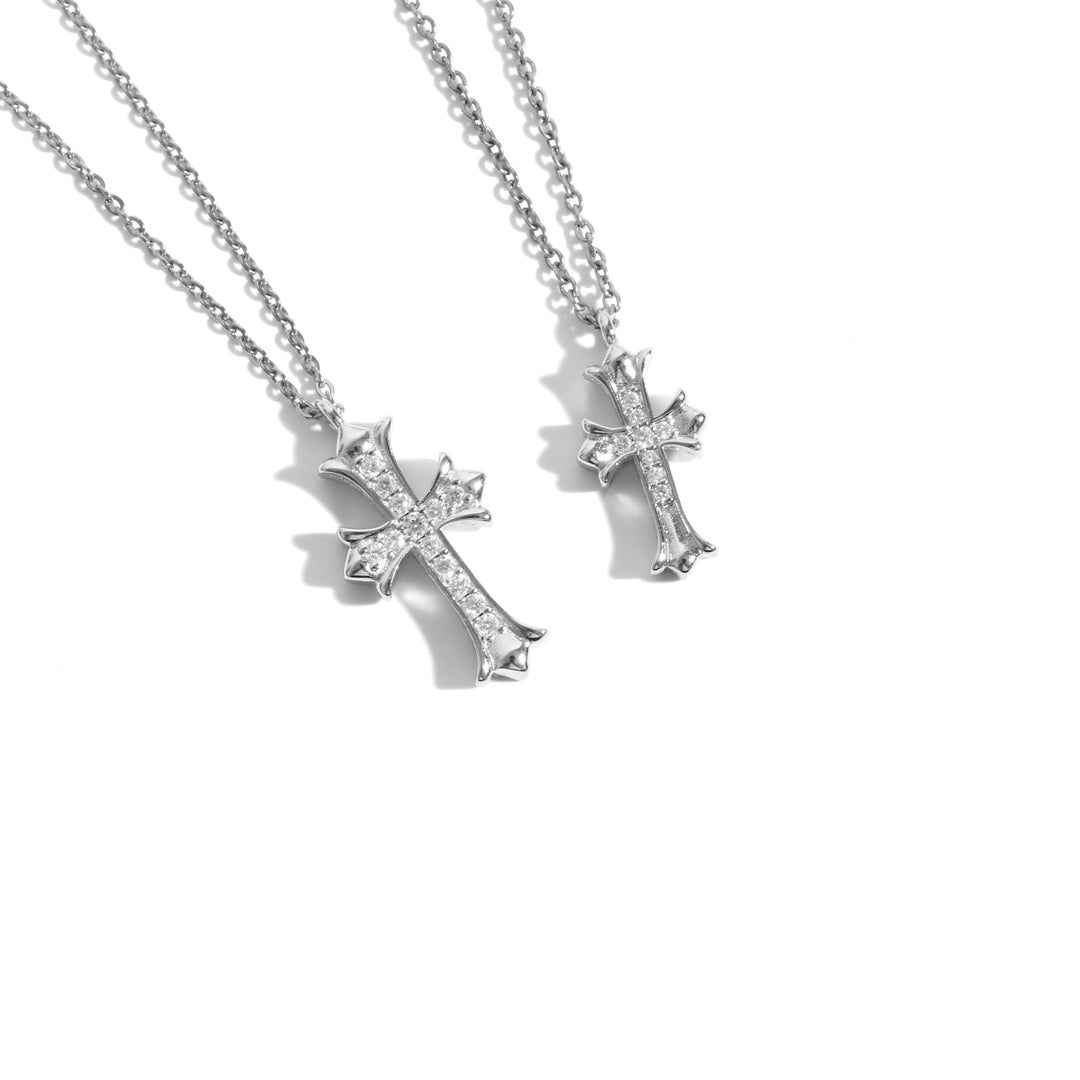Hawaiian Cross Necklace Silver